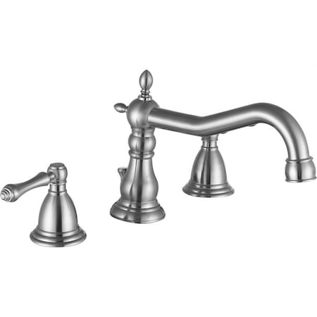 Anzzi Highland 8" Widespread 2-Handle Bathroom Faucet in Brushed Nickel L-AZ135BN